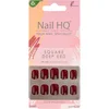 Image de Nail HQ Ongles carrés rouges profonds