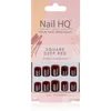 Image de Nail HQ Square Faux ongles Deep Red 24 pcs