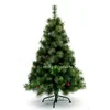 Image de Shatchi Boulder Pin Arbre de Noël Décorations d'intérieur, Plastique/métal, Vert, 8 Pieds