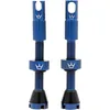 Image de Peaty's x Chris King MK2 Valve Tubeless Presta - Clé à Rayons Intégrée, Bouchon de Retrait du Noyau de Valve, Aluminium 7075, Compatible avec Insert, Accessoire Velo pour Pneu de Vélo - Marine 42 mm