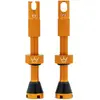 Image de Peaty's x Chris King MK2 Valve Tubeless Presta - Clé à Rayons Intégrée, Bouchon de Retrait du Noyau de Valve, Aluminium 7075, Compatible avec Insert, Accessoire Velo pour Pneu de Vélo - Mangue 42 mm
