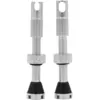 Image de Peaty's x Chris King MK2 Valve Tubeless Presta - Clé à Rayons Intégrée, Bouchon de Retrait du Noyau de Valve, Aluminium 7075, Compatible avec Insert, Accessoire Velo pour Pneu de Vélo - Argent 42 mm