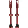 Image de Peaty's x Chris King MK2 Valve Tubeless Presta - Clé à Rayons Intégrée, Bouchon de Retrait du Noyau de Valve, Aluminium 7075, Compatible avec Insert, Accessoire Velo pour Pneu de Vélo - Rouge 60 mm