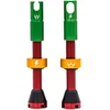 Image de Peaty's x 50to01 MK2 Valve Tubeless Presta - Clé à Rayons Intégrée, Bouchon de Retrait du Noyau de Valve, Aluminium 7075, Compatible avec Insert, Accessoire Velo pour Pneu de Vélo - Rasta 42 mm