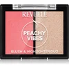 Image de Revuele Blush & Highlighter Duo blush et enlumineur teinte Peachy Vibes 8 g