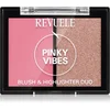 Image de Revuele Blush & Highlighter Duo blush et enlumineur teinte Pinky Vibes 8 g