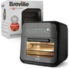 Image de Breville Halo Rotisserie friteuse à air | Four friteuse à air numérique extra large | 10 L | Pour frire, cuire et déshydrater | 2 000 W | Faible consommation | Noir et gris [VDF127X]