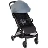Image de Graco Myavo Poussette de voyage légère avec pliage rapide, de la naissance à environ 4 ans (0-22 kg), se plie rapidement, tient debout une fois pliée, habillage pluie inclus, bleu, Stormy