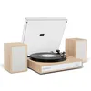 Image de Victrola Harmony   Platine Vinyle Bluetooth 3 Vitesses avec Enceintes stéréo, Design Moderne mi-siècle, Audio-Technica ATN3600L, entrée/Sortie Bluetooth (Naturel)