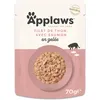Image de Applaws Premium Natural Wet Cat Food, Thunfischfilet mit Lachs in Gelee 70g Portionsbeutel (16x70g)