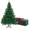 Image de OUSFOT Sapin de Noël artificiel de 1,8 m, 800 branches, montage facile, pliable avec support en métal