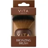Image de VITA LIBERATA Pinceau bronzant Kabuki, lavable et réutilisable, poils super doux pour une application sans défaut, pour poudre bronzante, mélange parfait, végétalien et sans cruauté envers les animaux