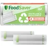 Image de FoodSaver Rouleaux d’emballage sous vide | Sacs alimentaires recyclables et réutilisables | Conservent la fraîcheur de vos aliments jusqu’à 5 fois plus longtemps | Sans BPA | 2 rouleaux (20cm x 4,5m)