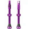 Image de Peaty's Holeshot Fast Flow Valves tubeless - Design Anti-bouchage à Fort débit d’air, Montage Rapide des pneus, Aluminium 7075, Compatibles avec Les Inserts de Jante VTT, 60mm Violet