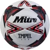Image de Mitre Impel Evo Ballon de Football | Ballon d’entraînement Durable | Technologie Hyperseam, Blanc/Noir/Rouge (Bib Red), 5, 68-71 cm