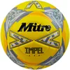 Image de Mitre Impel Evo Ballon de Football | Ballon d’entraînement Durable | Technologie Hyperseam, Jaune Fluo/Noir/Gris, 5, 68-71 cm