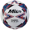 Image de Mitre Impel Ballon de Football, Futsal | Ballon d’intérieur à Faible Rebond, Blanc/Noir/Rouge (Bib Red), 4, 63,5-66 cm