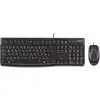Image de Logitech MK120 USB Kit souris + clavier protégé contre les infiltrations deau anglais US, QWERTY noir