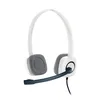 Image de Logitech H150 Casque Filaire, Ecouteurs Stéréo avec Micro Rotatif Anti-Parasites, Double Fiche Jack 3,5mm, Contrôles Intégrés, PC/Mac/Portable - Blanc