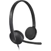 Image de Logitech H340 Casque Micro Filaire, Ecouteurs Stéréo avec Micro Rotatif Anti-Parasites, USB, PC/Mac/Portable/Chromebook - Noir