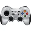 Image de Logitech F710 Manette de Jeu sans Fil, 2,4 GHz avec Nano-Récepteur USB, Configuration Console, Double Retour de Vibration, Croix Directionnelle 4 Switchs, PC - Gris/Noir