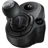 Image de Logitech G Driving Force Levier de Vitesse pour Volant de Course G29, G920 et G923, 6 Vitesses, Enclenchement de la Marche Arrière par Pression, Conception Acier et Cuir - Noir
