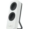 Image de Logitech Z207 Système de Hauts-Parleurs Bluetooth pour PC, Son Stéréo, 10W en Puissance, Entrée Audio 3,5 mm, Prise Casque, Multi-Dispositifs, Prise EU/FR, Ordinateur/TV/Smartphone/Tablette - Blanc