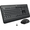 Image de Logitech Clavier et Souris sans Fil USB Ensemble Noir et Blanc - QWERTY US International, Conçu pour le Confort et la Productivité