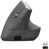 Image de Logitech MX Vertical Souris Ergonomique sans Fil, Multi-Dispositifs, Bluetooth ou 2,4 GHz avec Récepteur USB Unifying, Suivi Optique 4000 PPP, 4 Boutons, Charge Rapide,Portable/PC/Mac/iPad OS-Graphite