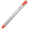 Image de Logitech Crayon Digital Pencil for Education,pour iPads (versions 2018 et ultérieures) avec la technologie Apple Pencil, une conception anti-roulis et une pointe intelligente dynamique - Argent/Orange