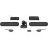 Image de Logitech Rally Plus, Prise UK, Système de visioconférence modulaire Premium pour grandes salles de réunion, Webcam Noir, via connexion USB pour PC, Mac, Compatible Skype, Zoom, PC/Mac/Portable/Chrome
