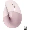 Image de Logitech Lift Vertical Ergonomic Mouse Souris ergonomique Bluetooth, radio optique rose 6 Boutons 4000 dpi ergonomique