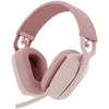 Image de Logitech Zone Vibe 100 Casque d'écoute léger sans fil avec Micro anti-bruit de fond, Écouteurs Bluetooth multipoint avancés, Fonctionne avec Teams, Google Meet, Zoom, Mac/PC - Rose