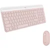 Image de Logitech MK470 Slim Combo Clavier et Souris sans Fil, Compacte et Moderne, Ultra Silencieux, 2,4 GHz avec Récepteur USB, Plug n' Play, Compatible avec Windows, AZERTY Français - Rose