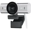 Image de Logitech MX Brio Webcam de Collaboration et Streaming 4K Ultra HD, 1080p à 60 IPS, 2 micros avec réduction de Bruit, Show Mode, USB-C, Cache pour Webcam, Microsoft Teams, Zoom, Google Meet, Pale Grey