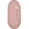 Image de Logitech Pebble Mouse 2 M350s - TONAL ROSE - EMEA-808 Souris Bluetooth optique rose 3 Boutons 400 dpi, 4000 dpi molette intégrée