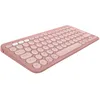 Image de Logitech Pebble Keys 2 K380s Clavier sans Fil Bluetooth FR AZERTY Pebble Mouse 2 M350s Wireless Bluetooth - Rose