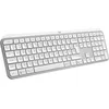 Image de Logitech MX Keys S Clavier sans Fil Rechargeable USB C, Clavier Silencieux, Rétroéclairé, Touches Ergonomiques et Programmables, Bluetooth, Windows PC, Linux, Chrome, Mac, AZERTY Français - Pale Grey