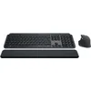 Image de Logitech MX Keys S Combo:Clavier et Souris sans Fil Performants avec Repose Poignet,Éclairage Personnalisable, Défilement Rapide,Bluetooth,Windows/Linux/Chrome/Mac, Clavier Français AZERTY - Gris
