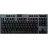 Image de Logitech G G915 X LIGHTSPEED TKL Clavier gaming sans fil ultra-plat, touches PBT double couche, touches entièrement programmables, rétroéclairage RVB, GL Red Linear - PC/Mac, FRA AZERTY - Noir