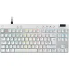 Image de Logitech G PRO X TKL RAPID, clavier gaming filaire sans pavé numérique touches analogiques magnétiques, mode de déclenchement rapide, actionnement réglable et RVB personnalisable - FRA AZERTY - Blanc