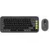 Image de Logitech POP ICON COMBO Bluetooth Kit souris + clavier Easy Switch 3 appareils, touches multimédia, fonction Multipair allemand, QWERTZ graphite