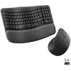 Image de Logitech Wave Keys et Souris Verticale Lift