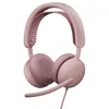 Image de Logitech Zone Wired 2 - Casque Anti-Bruit avec ANC Hybride adaptative, USB-C avec Adaptateur USB-A - Rose