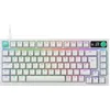Image de Logitech G316 X 75, Clavier Gaming, taux de Rapport 8 kHz, switchs tactiles interchangeables, Structure à Joint, Affichage LED matriciel et molette, PBT, USB-C, RVB LIGHTSYNC, PC   Blanc