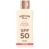 Image de Hawaiian Tropic Lotion protectrice Glowing Protection, Écran solaire résistant à l’eau, Protection SPF 50 UVA + UVB Crème solaire, Lotion solaire au beurre de karité, Format voyage, 75 ml