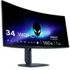 Image de Alienware 34 Écran PC Gaming - AW3425DWM, WQHD (3440x1440), 21:9 1500R Incurvé, 180Hz, VA, 1ms, AMD FreeSync Premium, VESA AdaptiveSync, 95% DCI-P3, HDR400, DisplayPort, 2 HDMI, 3 USB, Garantie 3 Ans