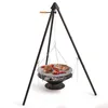 Image de Barbecook barbecue trépied, barbecue portable avec housse de transport incluse, 60x60x166cm, Noir