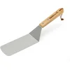 Image de Barbecook spatule à poisson pour barbecue et plancha, ustensile barbecue en inox et bois 37cm, Argent