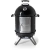 Image de Item name: Barbecook barbecue fumoir Oskar S en émail noir avec grille barbecue Ø 40cm, 43.5x55x88cm